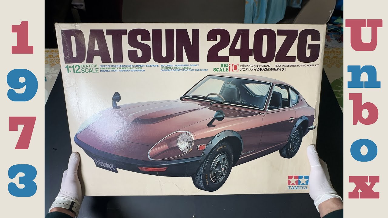 TAMIYA's HUGE 1/12 Datsun 240ZG model kit from 1973! - YouTube