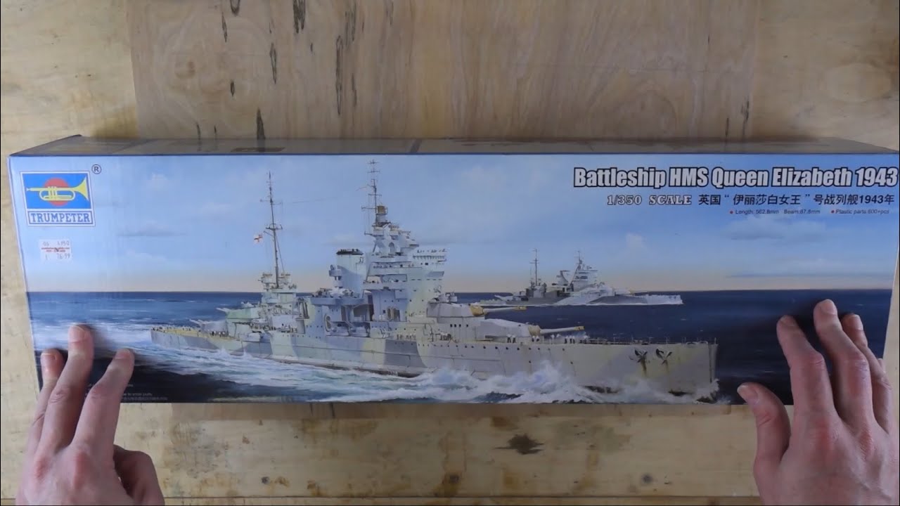 Building the 1/350 Battleship Queen Elizabeth for Drachinifel