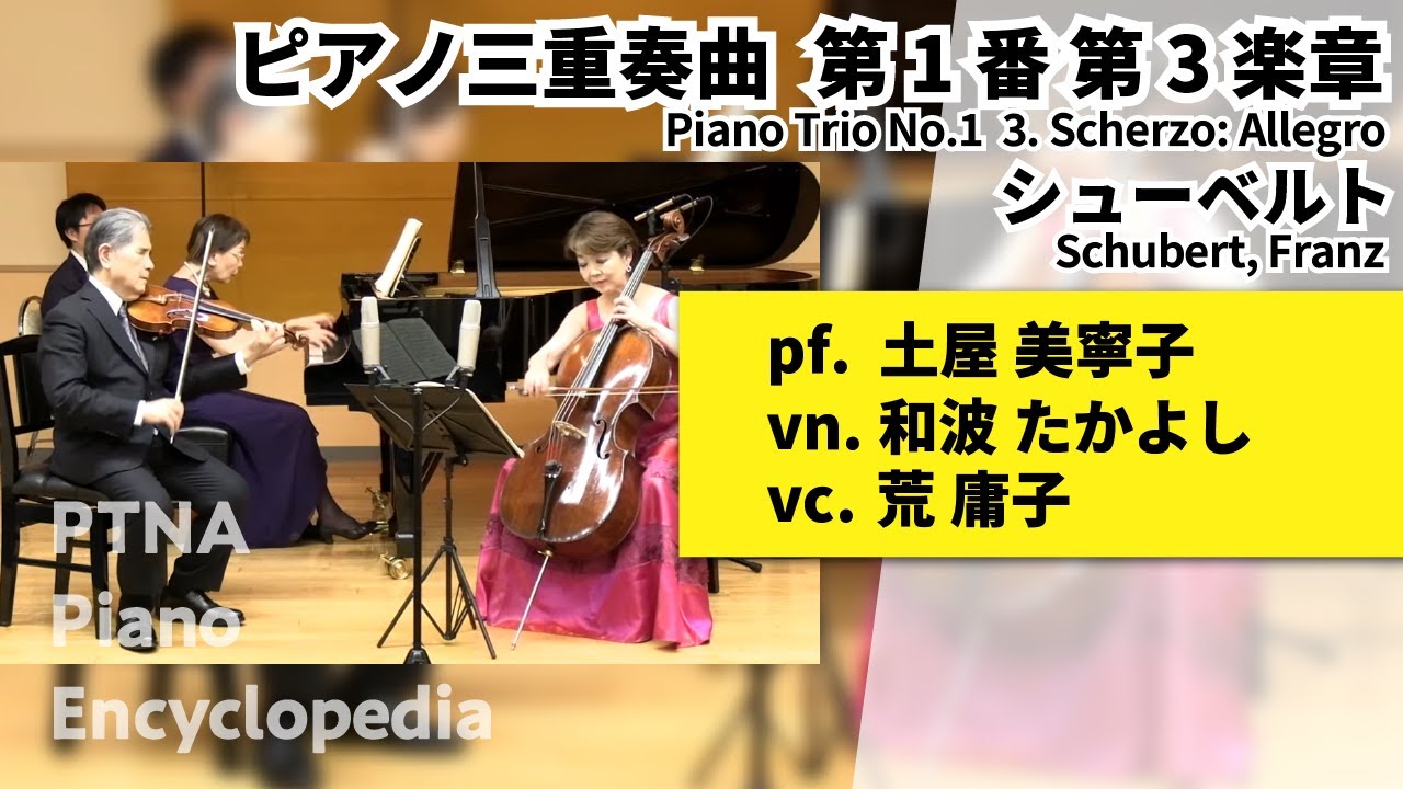シューベルト:ピアノ三重奏曲 第1番 第3楽章 pf.土屋 美寧子:Tsuchiya