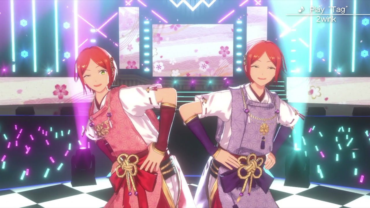 偶像夢幻祭2》2wink「節分祭服裝」展示- YouTube