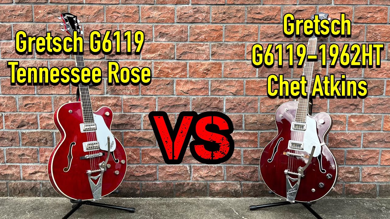 Gretsch G6119 vs G6119-1962HT テネシーローズ比較！ - YouTube