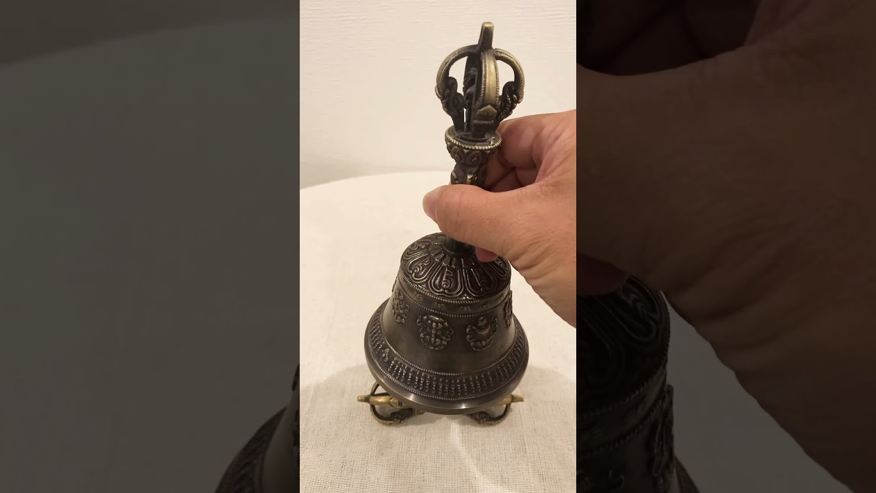 チベタンベル L ハイクオリティ(五鈷金剛鈴 ガンター) & ドルジェ(五