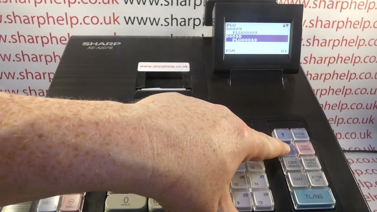 How To Add Additional PLUs (Beyond 1st 20) Sharp XE-A207 / XEA207