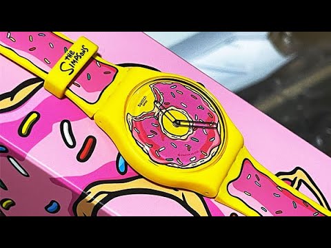 SWATCH x The Simpsons - Seconds of Sweetness Watch UNBOXING
