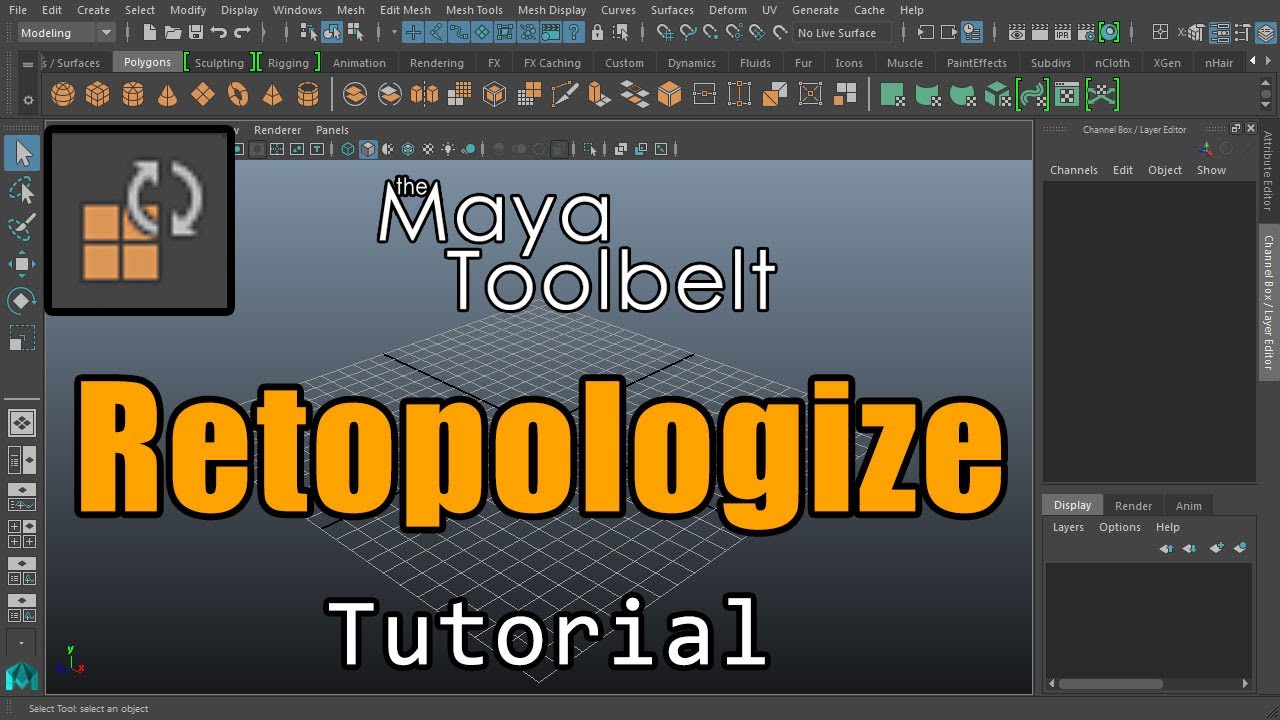 The Maya Toolbelt - Retopologize (Maya 2023) - YouTube