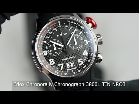Edox Chronorally Chronograph 38001 TIN NRO3 - YouTube