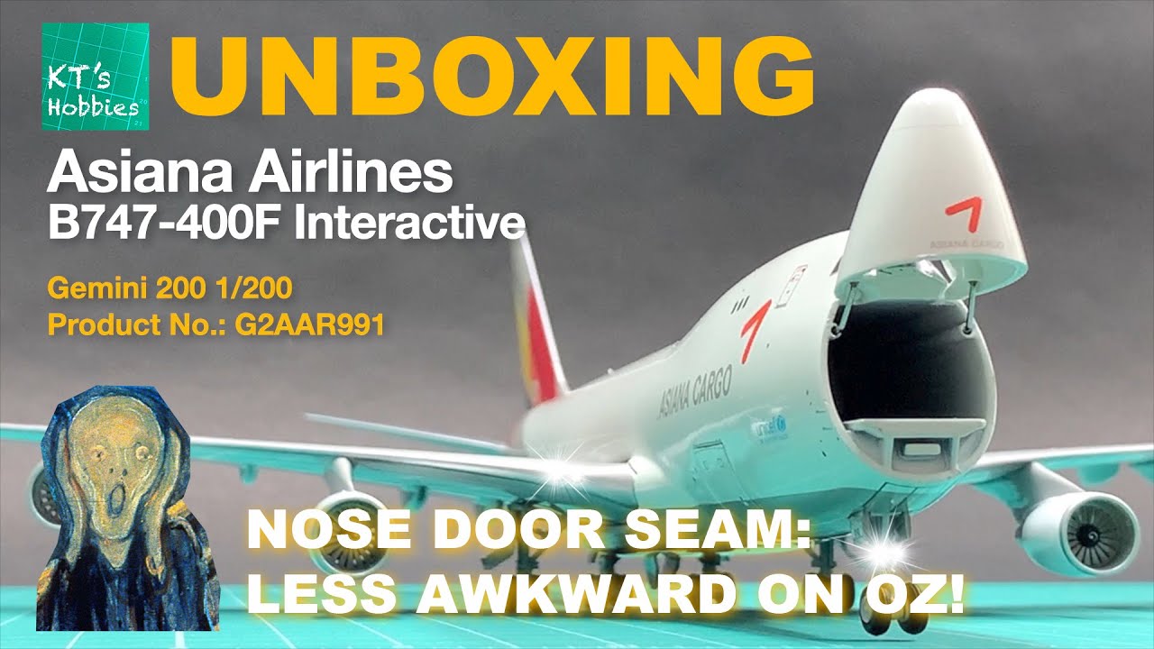 Gemini200 1/200 Asiana B747-400F (Interactive) Unboxing and Review