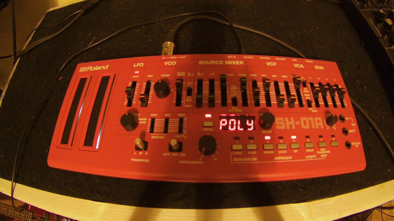 Roland SH01A (Poly Mode) - YouTube