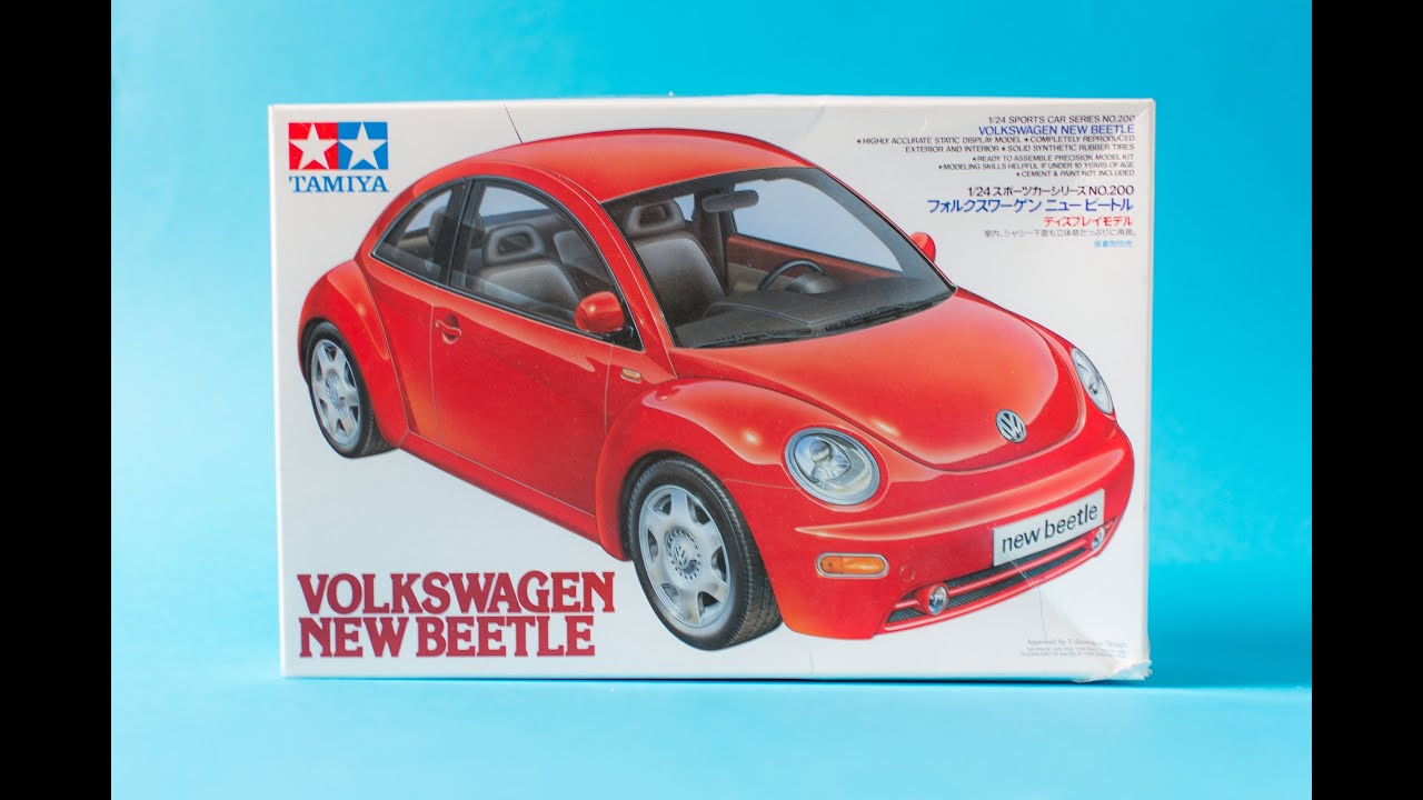 Tamiya 1/24 Volkswagen VW New Beetle Model Kit Unboxing And Review