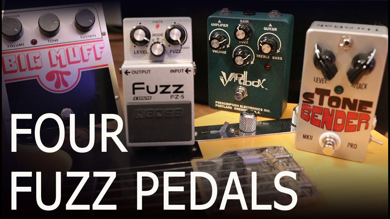 Four FUZZ PEDALS with a TELE - YouTube