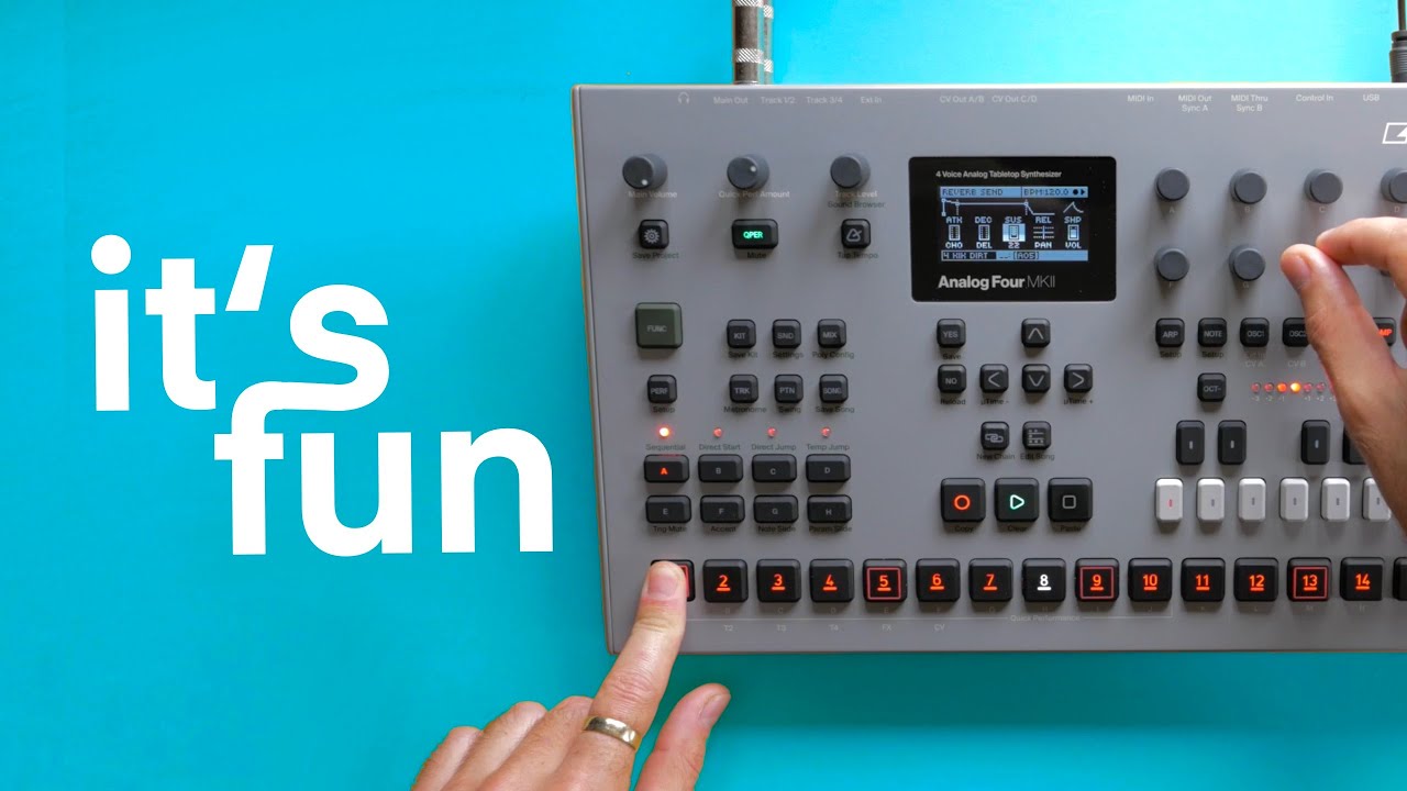 I will never sell this synth // ANALOG FOUR mk2 - YouTube