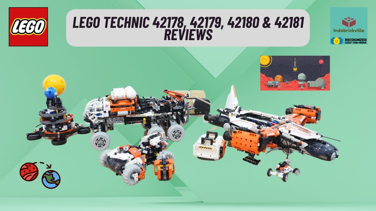 Review of LEGO Technic 42178, 42179, 42180 & 42181 for March 2024