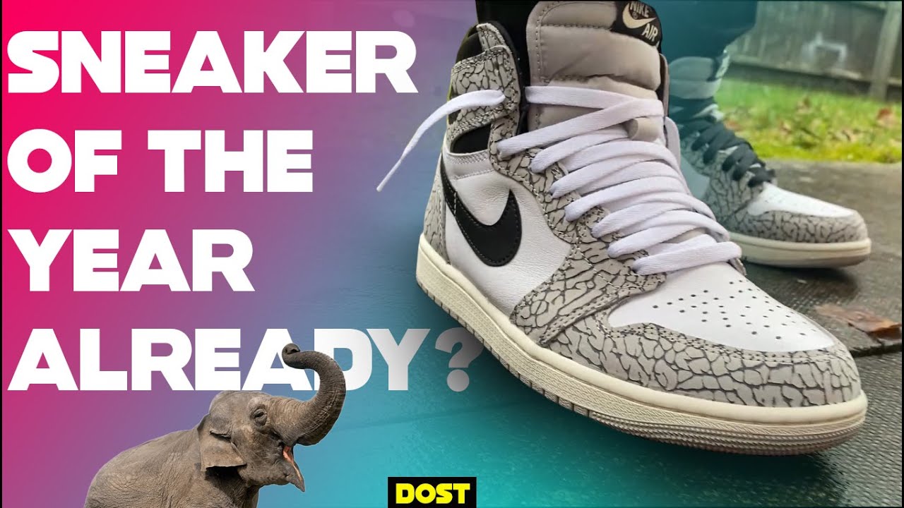 UNDERRATED! Nike Air Jordan 1 High OG White Cement - Elephant
