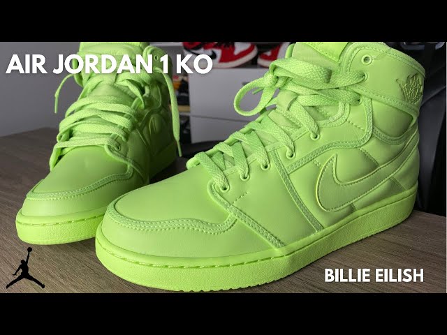 Air Jordan 1 KO Billie Eilish On Feet Review - YouTube