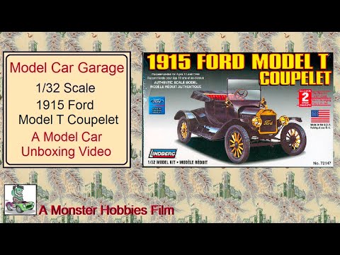 Model Car Garage - 1915 Ford Model T Couplet By Lindberg in 132