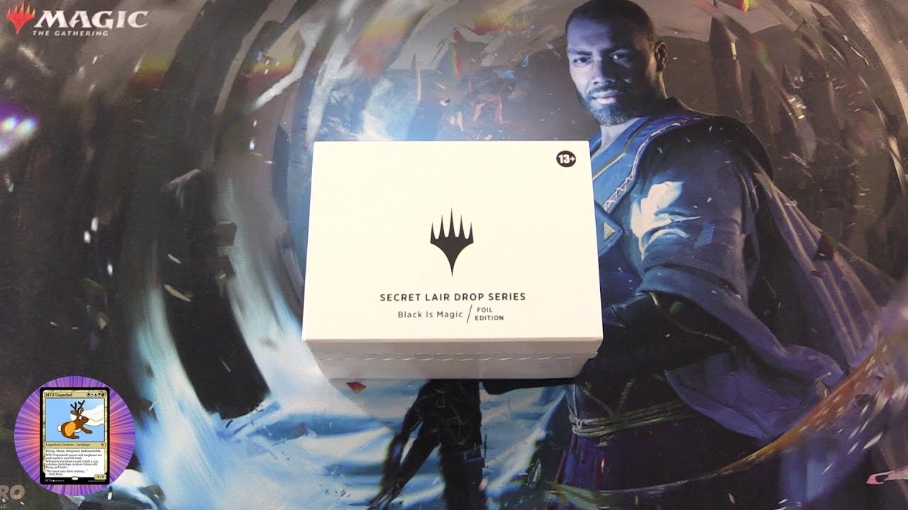 MTG Secret Lair: Black is Magic Unboxing - YouTube