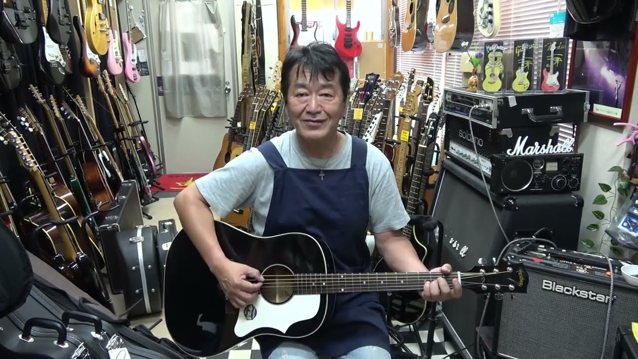 Headway HJ-45S トップ単板！初心者にもお勧めのアコギです - YouTube