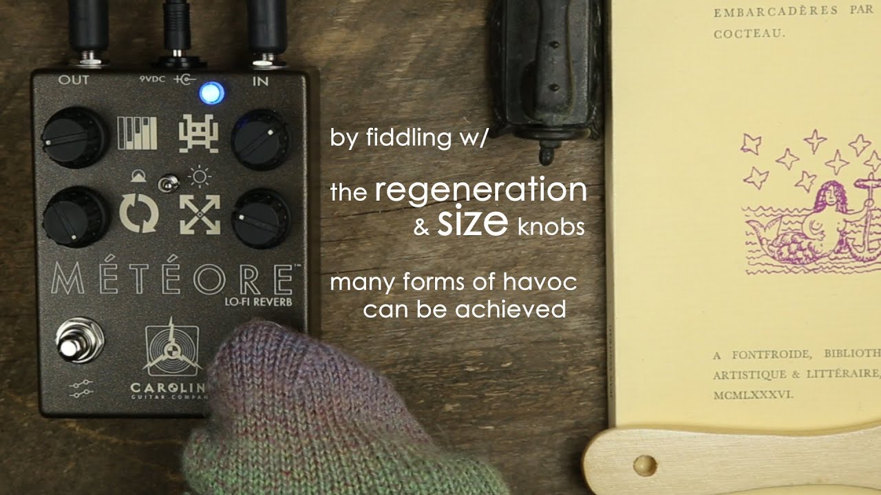 Caroline Guitar Co, から衝撃的なリバーブ・ペダル METEOREが登場