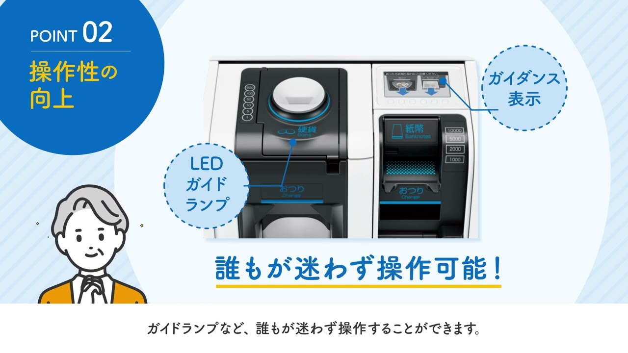 自動つり銭機を選ぶなら国内シェアNO.1”つり銭機”のパイオニア｜グローリー