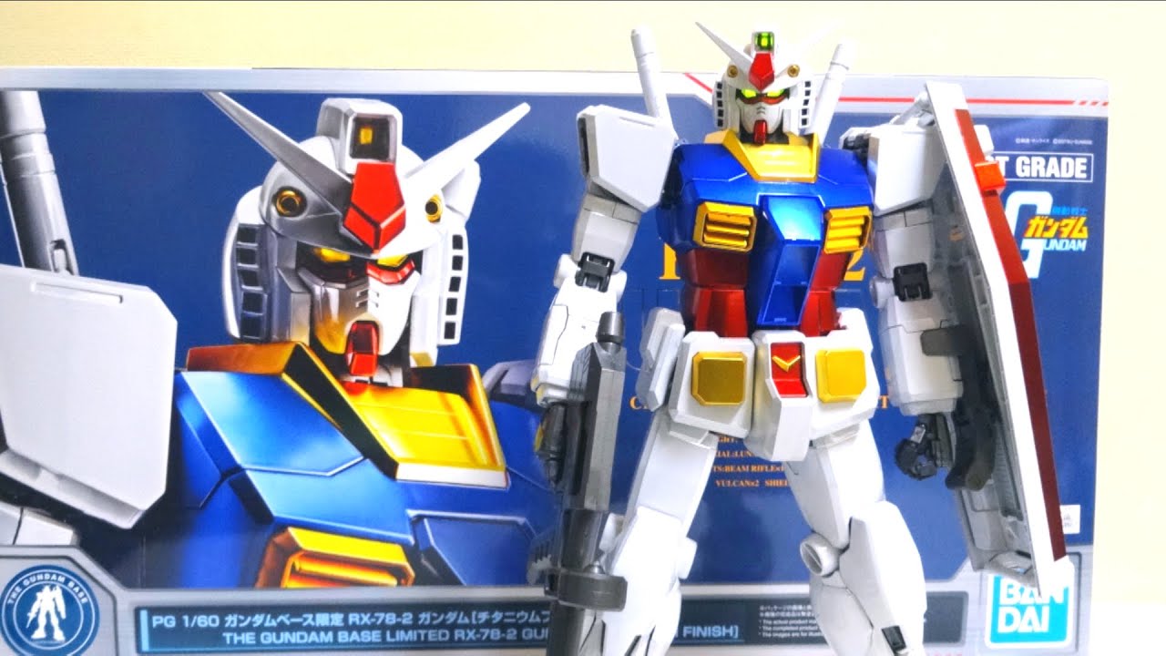 GUNDAM BASE LIMITED】PG 1/60 RX-78-2 GUNDAM ［TITANIUM FINISH