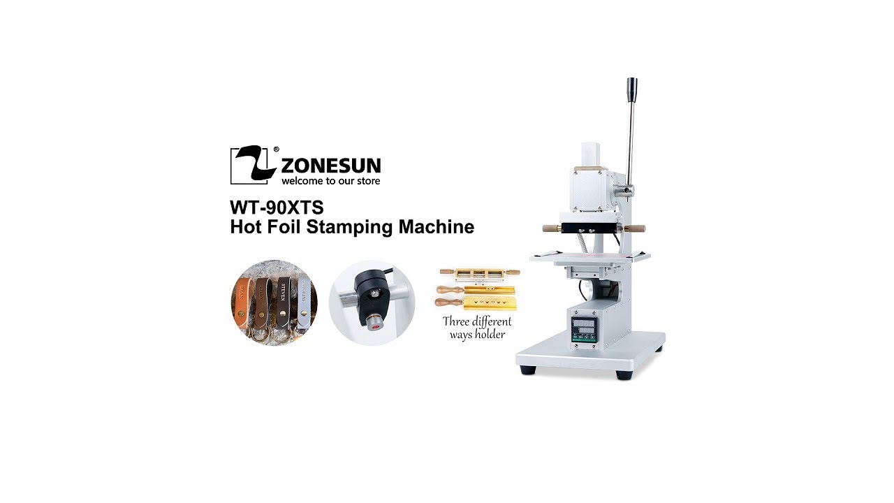 ZONESUN WT-90XTS Precision Foil Stamping Machine with Infrared Guide