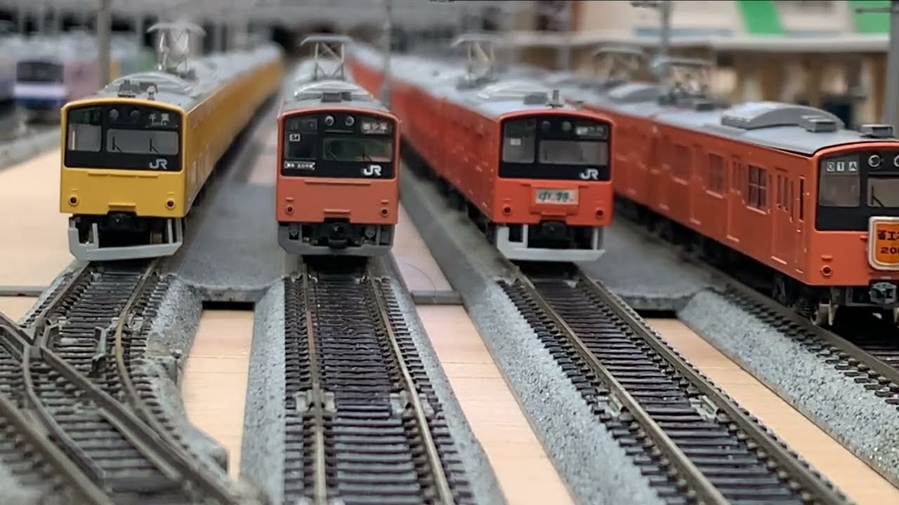 鉄道模型】201系コレクション - YouTube