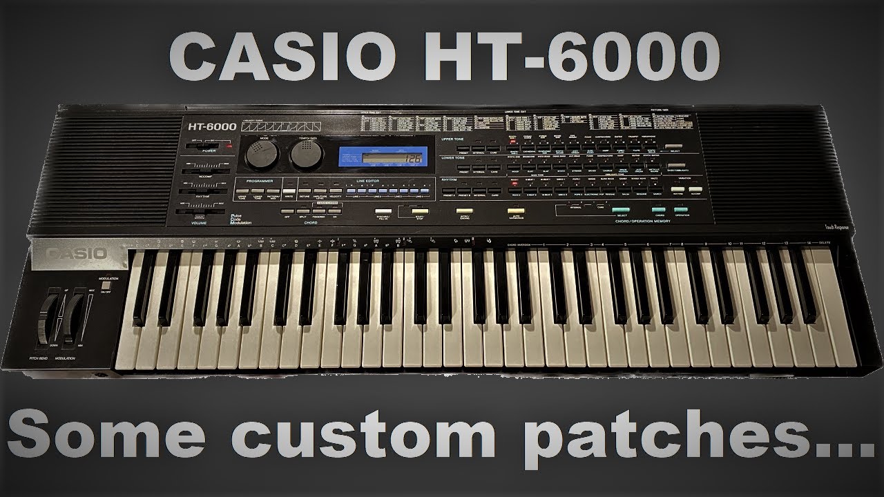 Casio HT-6000 Demo (a few custom patches) - YouTube