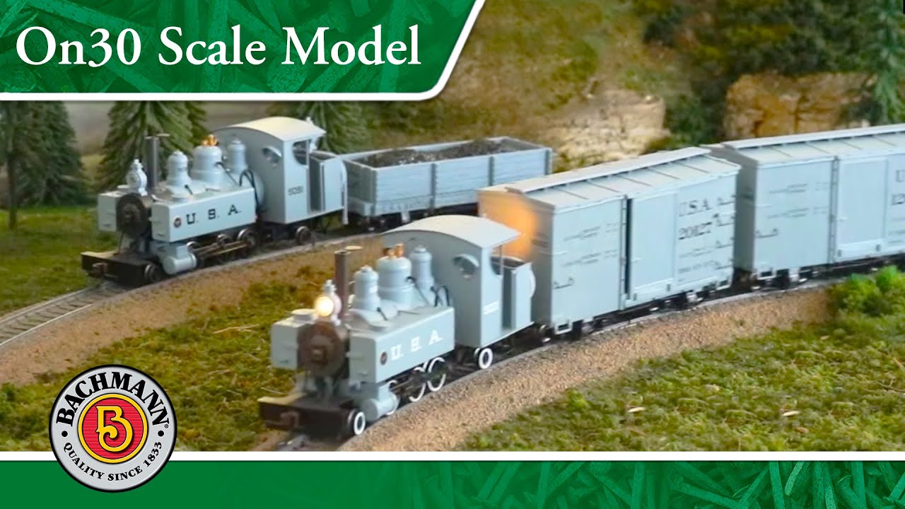 Bachmann On30 Trench Steam Engine and Rolling Stock - YouTube