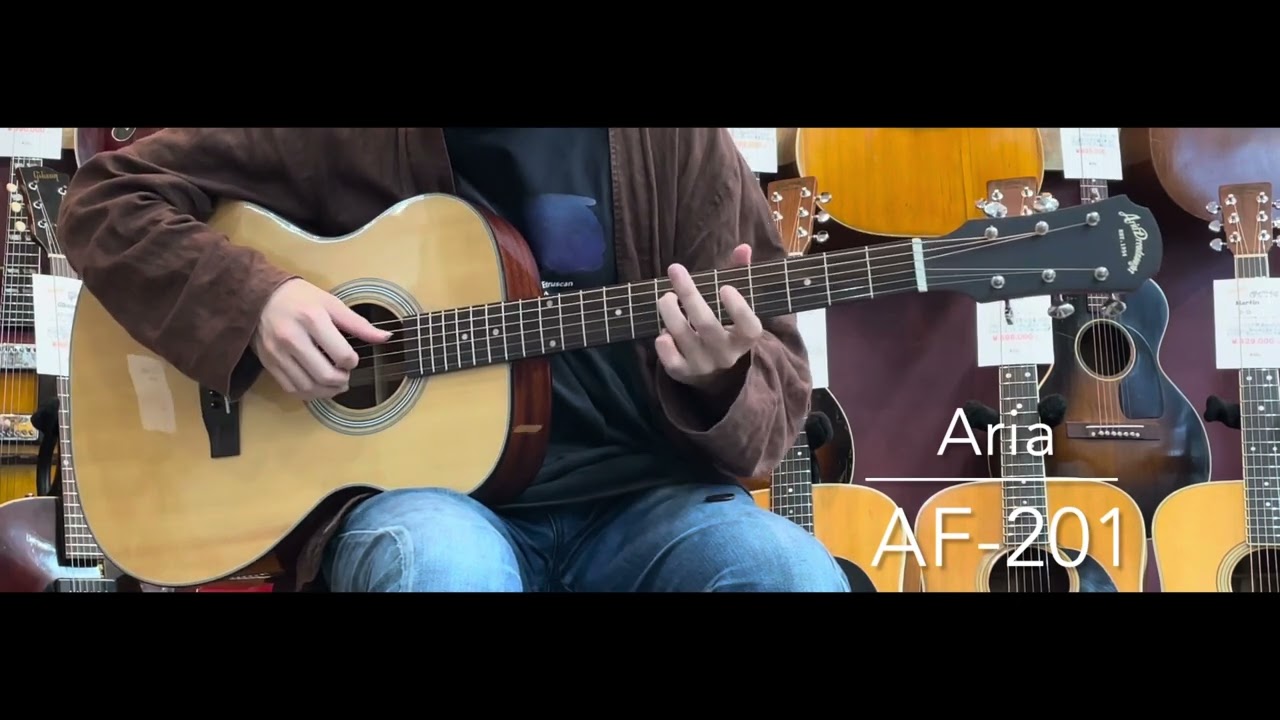 試奏動画】Aria AF-201 [LASTGUITAR] - YouTube