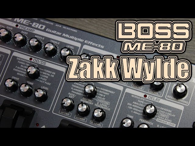 BOSS ME-80 - Zakk Wylde | Luigi Piovesan - YouTube
