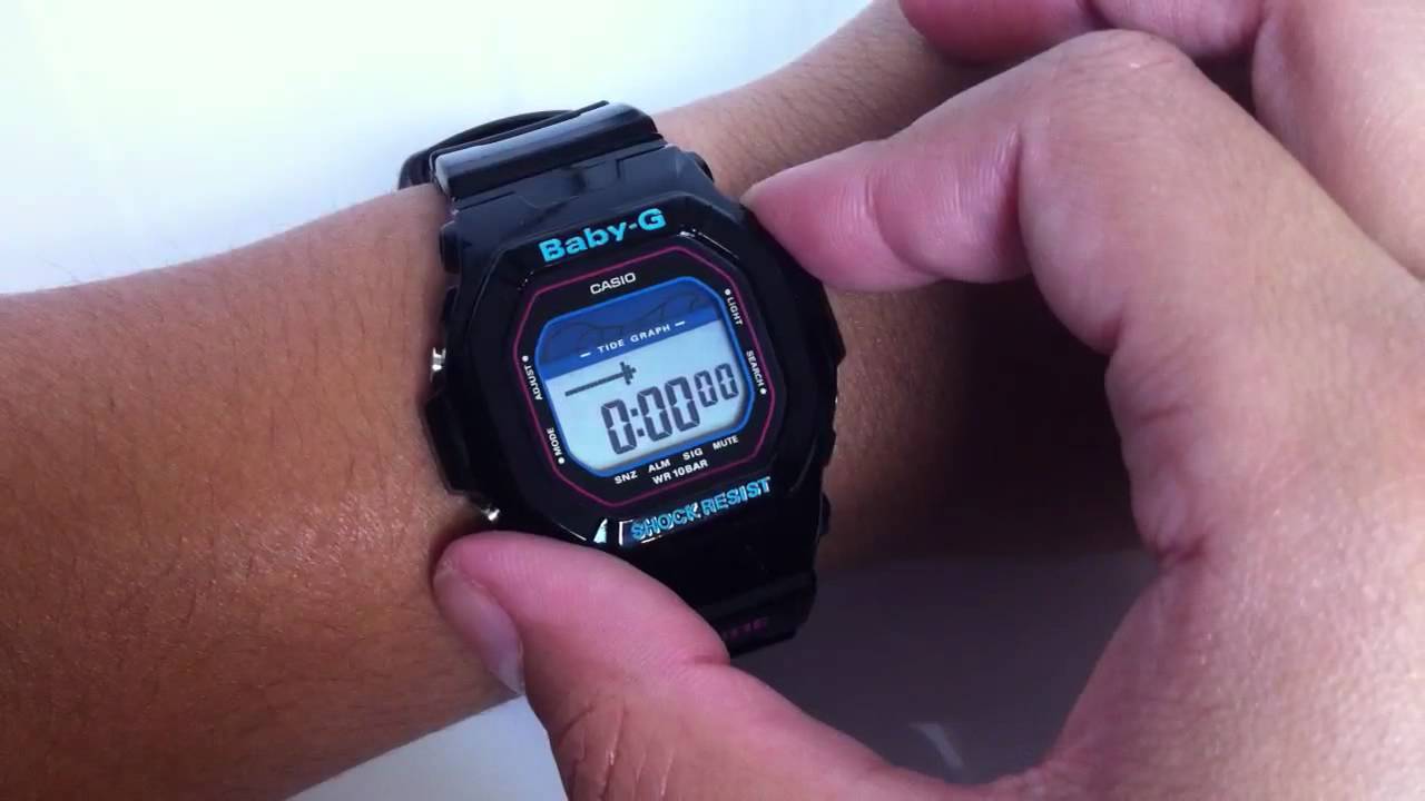 Casio Baby-G G-LIDE Tide Surfer's Watch BLX5600-1 - YouTube