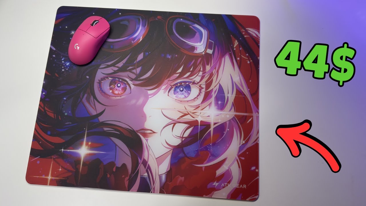 New Budget Glass Mousepad - ATK Crimson Limited Edition - YouTube