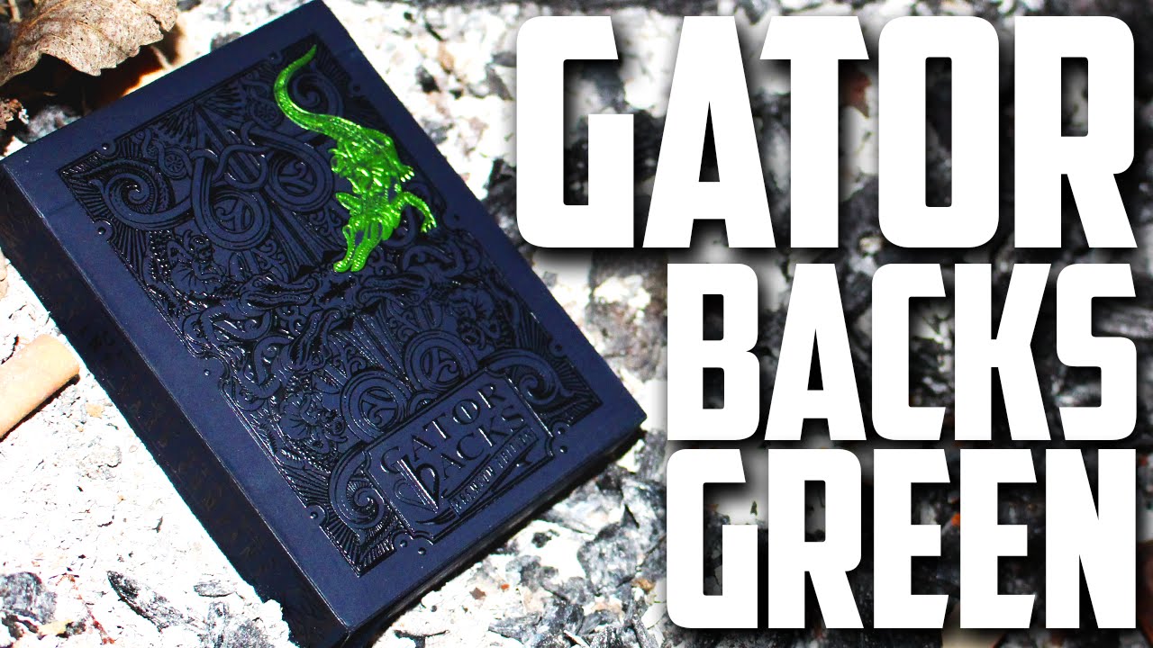 Deck Review - David Blaine Gator Backs Green Edition Playing Cards