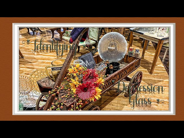 Identifying Depression Glass Patterns - YouTube