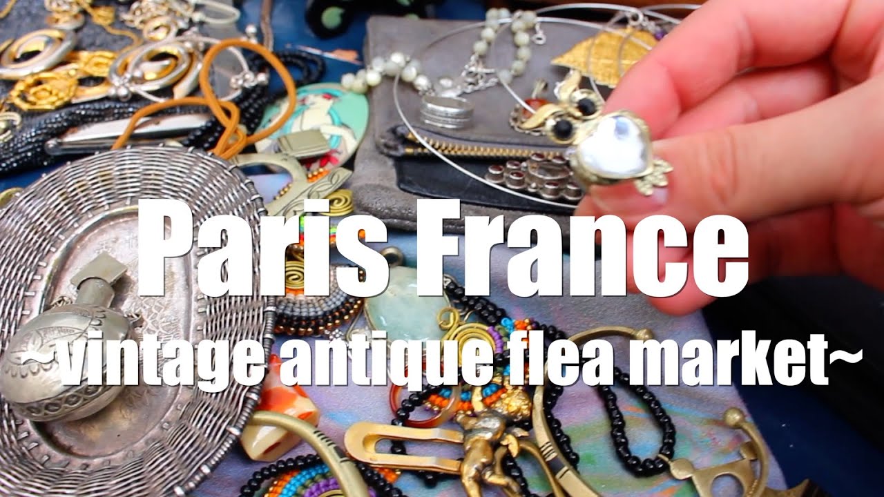 パリ郊外ローカルな20区蚤の市】ヴィンテージアクセサリー購入｜帰国前