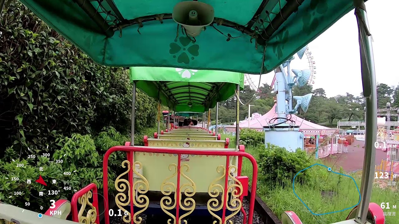 車窓】西武遊園地 ハローキティトレイン - YouTube