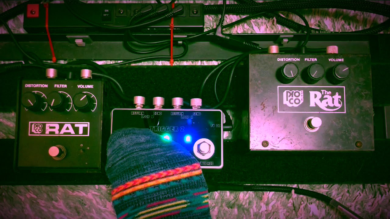 PROCO RAT 1982年製とRAT1 1988年製でフルゲインサウンドをチェックし