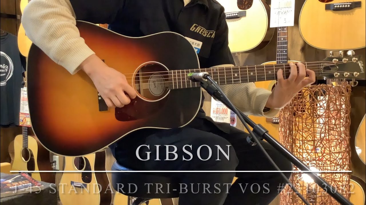 J-45 Standard Tri-Burst VOS #23103082【赤身の強いバーストと腰の