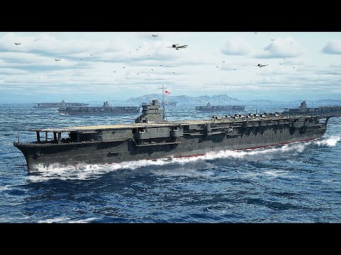 5-minute commentary] Aircraft carrier Shokaku recreated in 3DCG