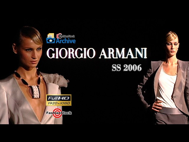Georgio Armani Spring 2006 Show | Milan FW | Full 22-Minute Runway