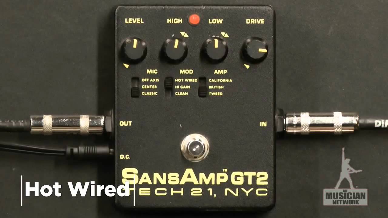 TECH 21 SANSAMP GT2 GUITAR PEDAL REVIEW (Gibson SG) - GearUP on