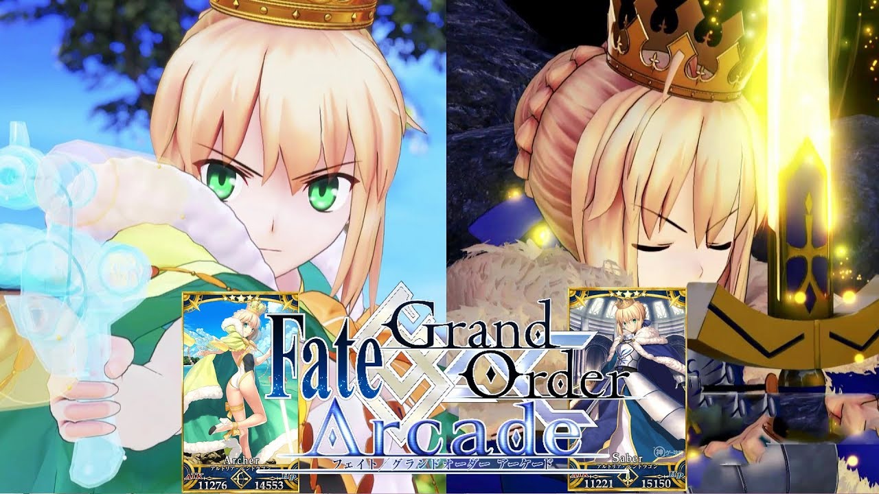 Fate/Grand Order Arcade】砂浜の王と共に!!Wアルトリア【Artoria
