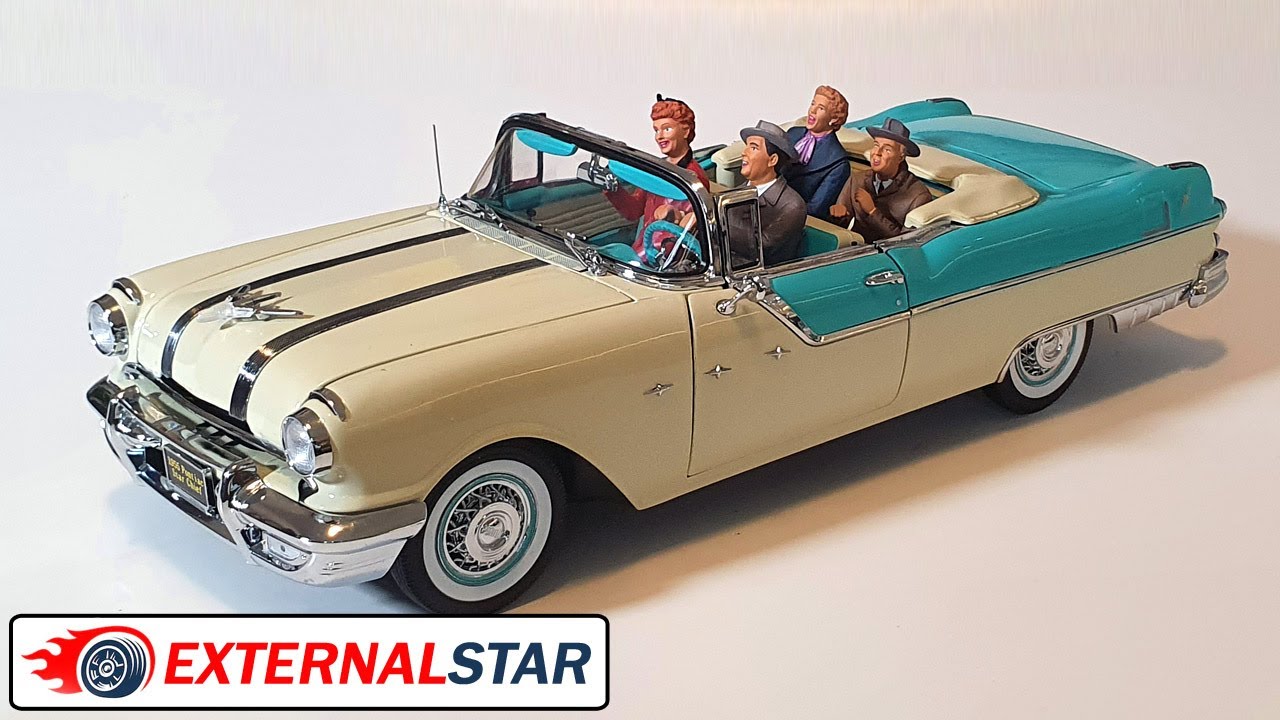 Review: 1955 Pontiac Star Chief 1:18 model by Sun Star - YouTube