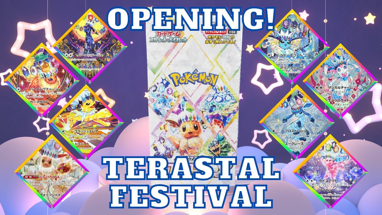 Pokémon Terastal Festival Ex Booster Box Opening & Unboxing! | JP