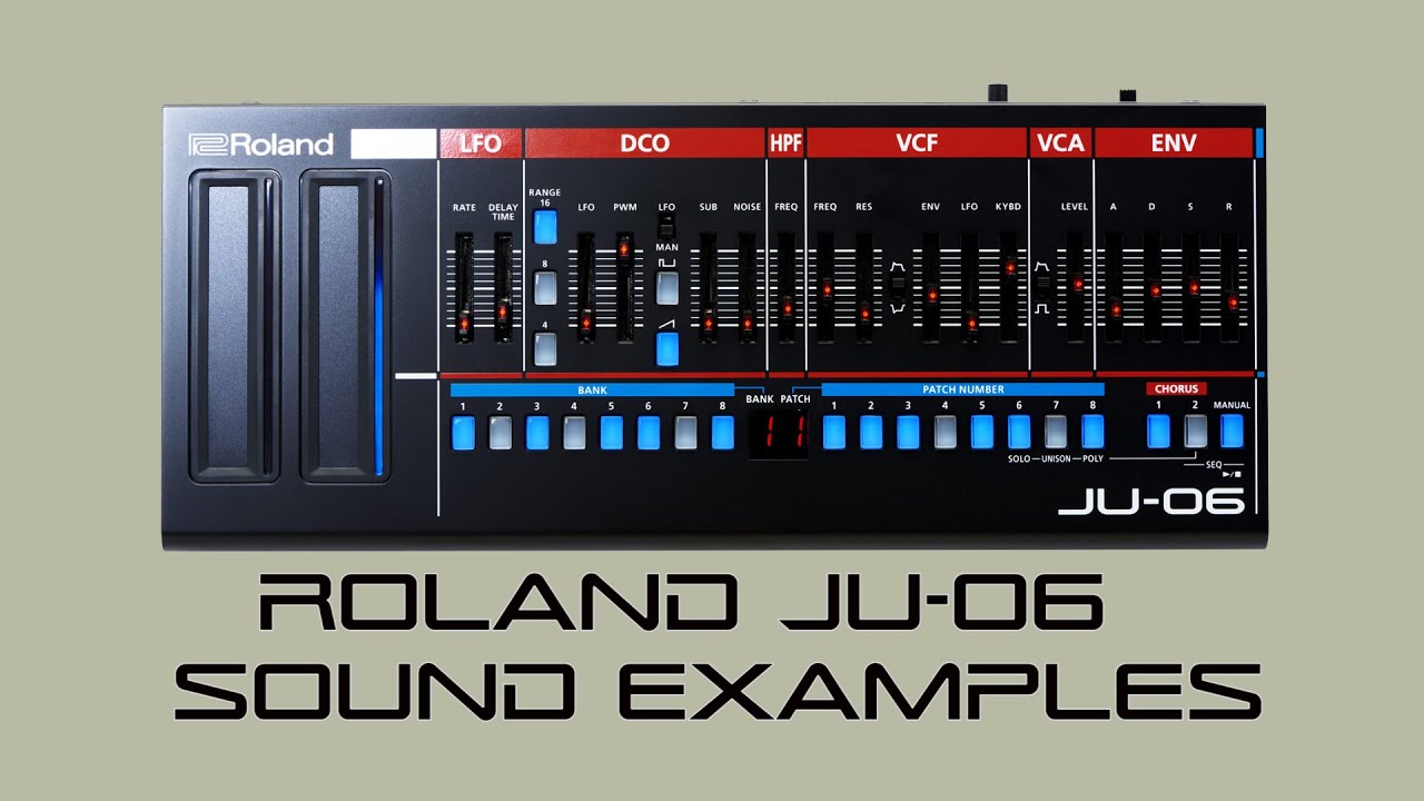 Roland JU-06 Sound Examples - YouTube