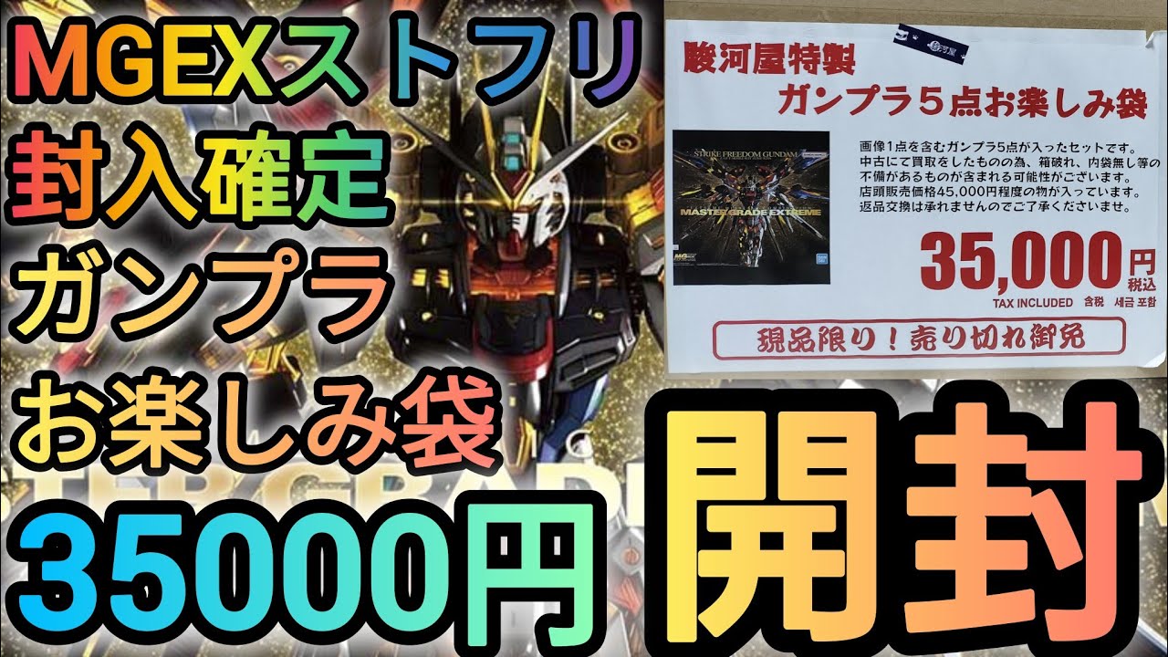 Opening the 35,000 yen Gundam model kit 5-piece fun bag! - YouTube