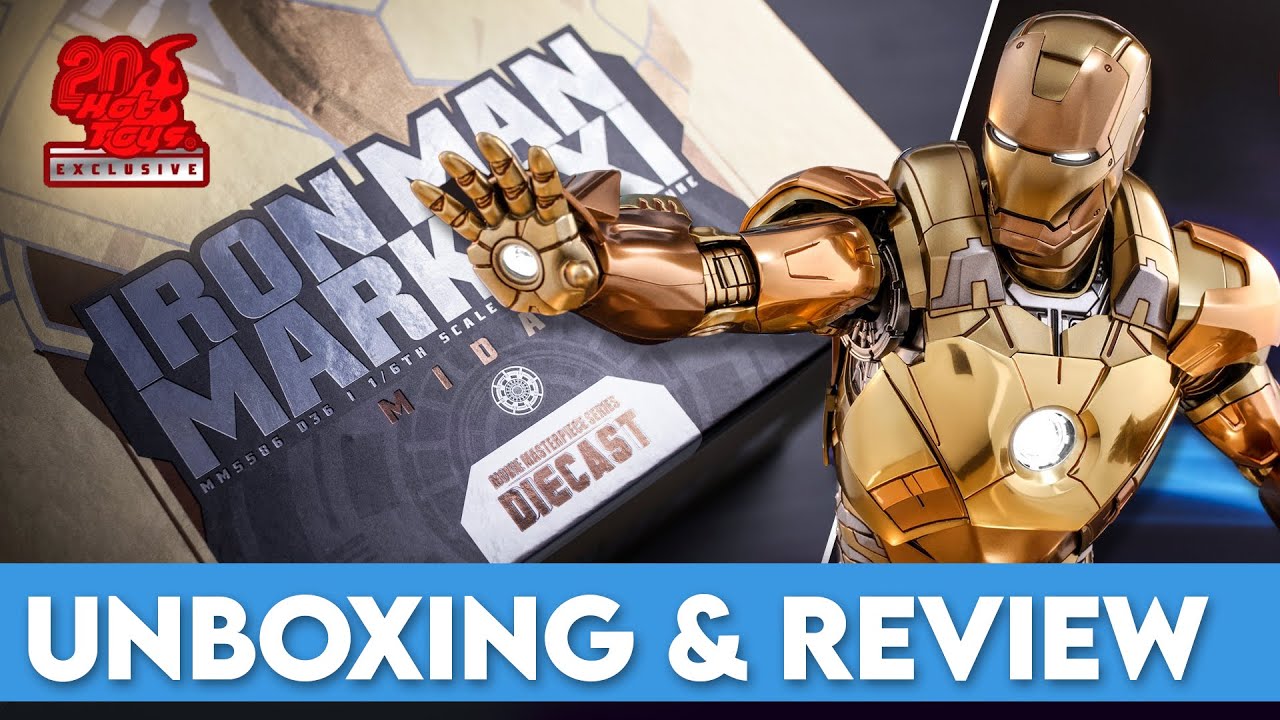 Hot Toys Iron Man Mark21 Midas Diecast Unboxing & Review - YouTube