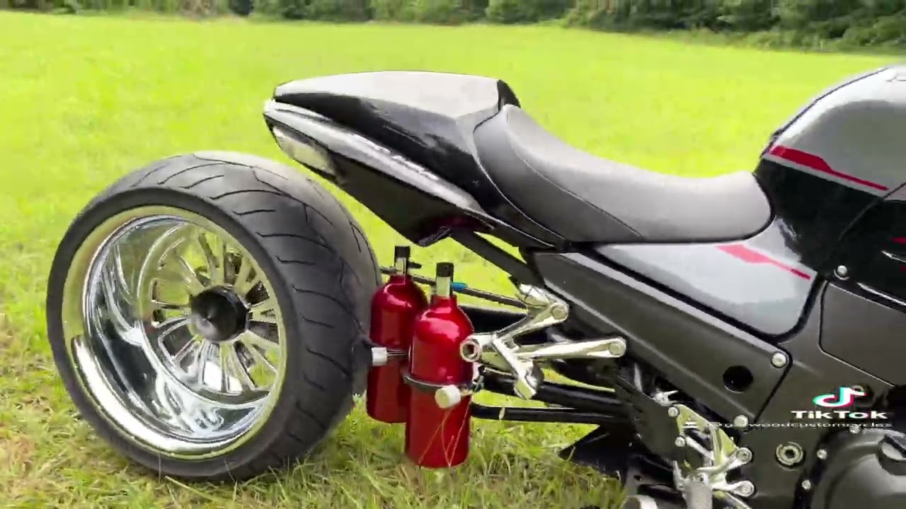 2022 ZX14 with chrome features and C&S 360 single side arm! - YouTube