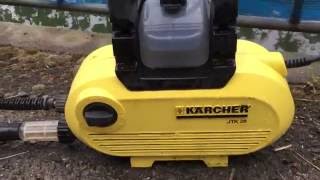 KARCHER(ケルヒャー）高圧洗浄機 JTK28 自給ホース付き - YouTube