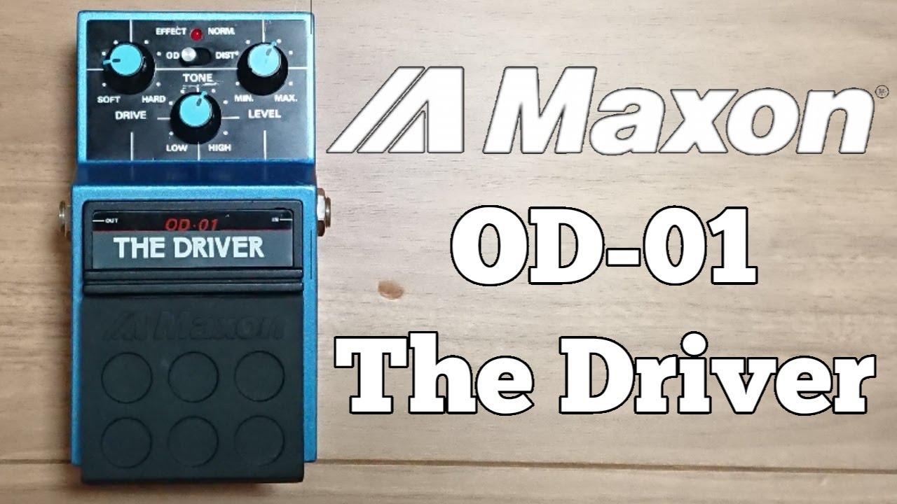 Maxon The Driver OD-01 with Les Paul - YouTube